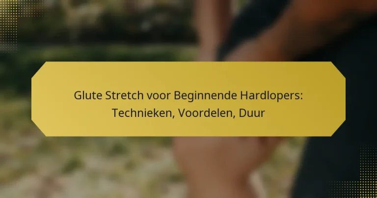 Glute Stretch voor Beginnende Hardlopers: Technieken, Voordelen, Duur
