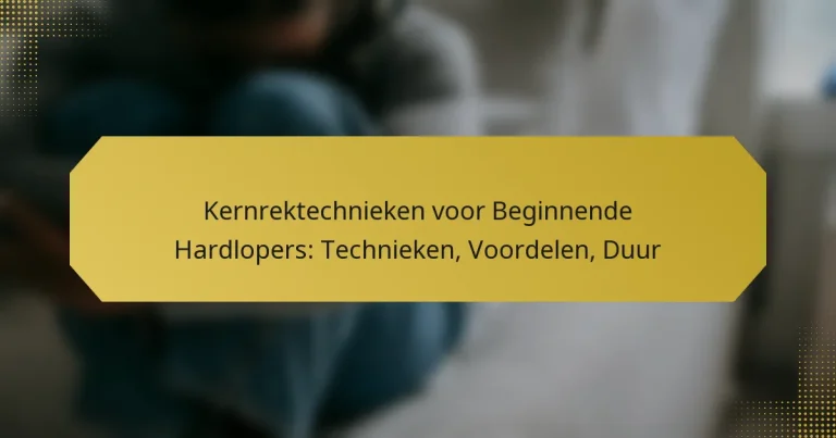 Kernrektechnieken voor Beginnende Hardlopers: Technieken, Voordelen, Duur
