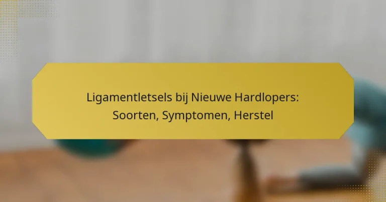 Ligamentletsels bij Nieuwe Hardlopers: Soorten, Symptomen, Herstel