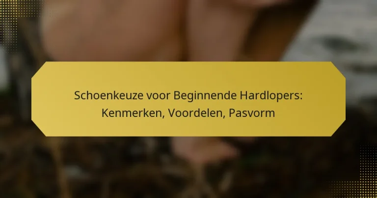 Schoenkeuze voor Beginnende Hardlopers: Kenmerken, Voordelen, Pasvorm